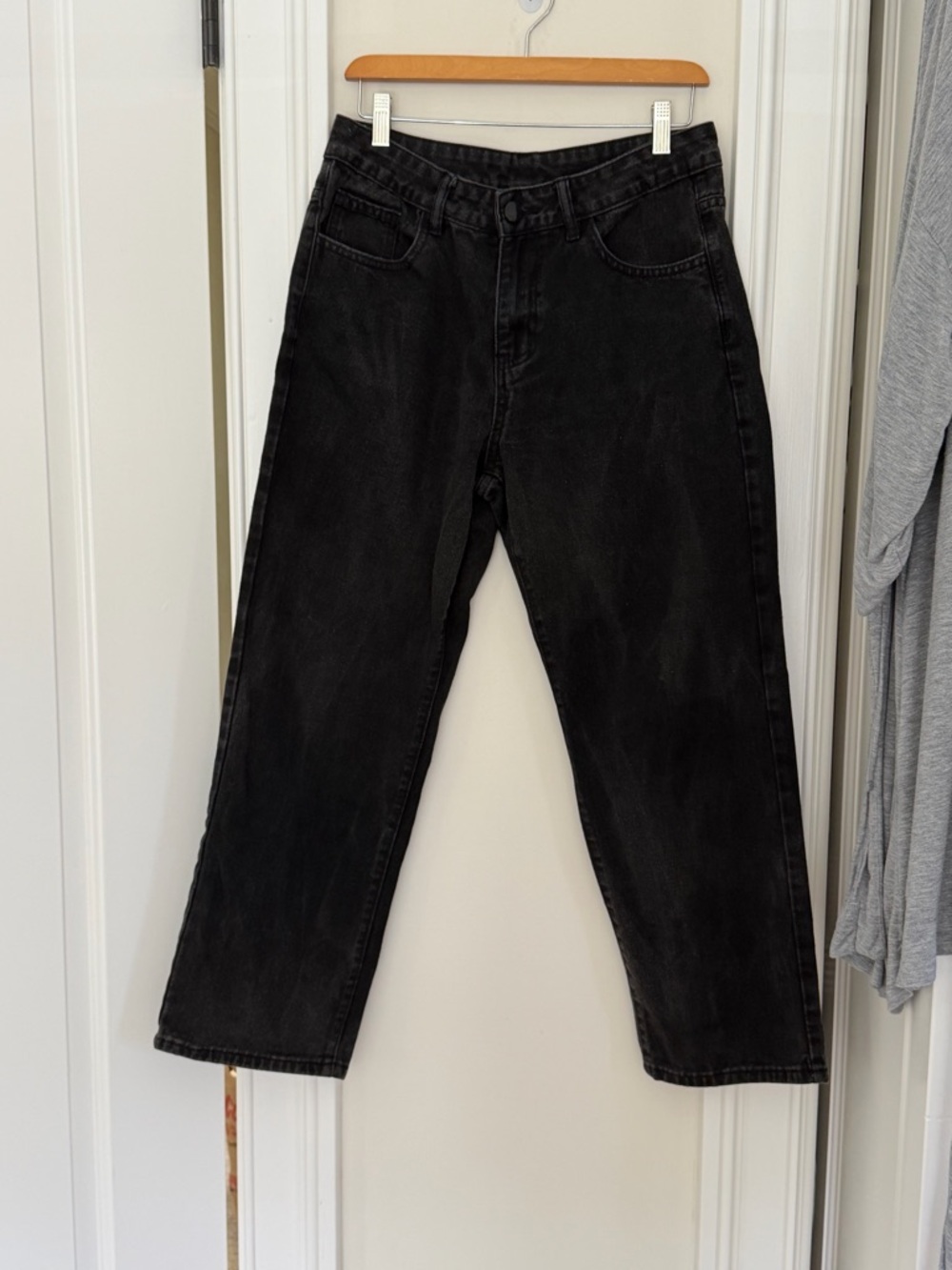 Manfinity Boys Black Straight Leg Jeans 30x26